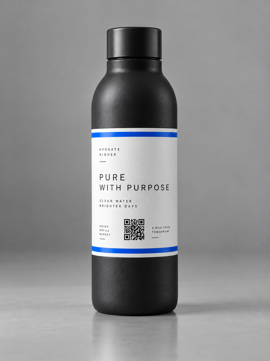Bottles & cans with QR code — reduce text on packaging and provide access to key information, discounts, and social media